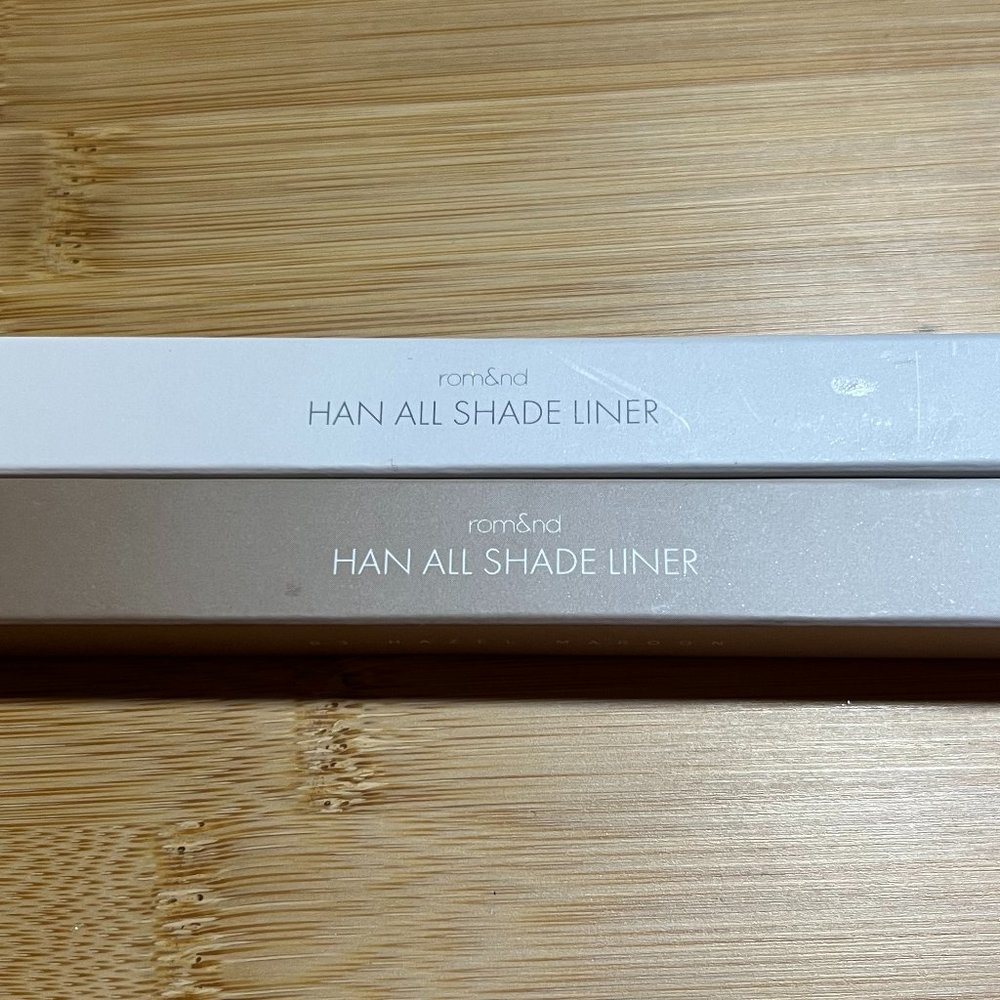 ROM&ND Han All Shade Liner - Set of 2 in 03 Hazel Maroon & 07 Creamy Beige